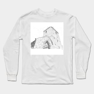 St Serf's Tower, Dysart in Scotland Long Sleeve T-Shirt